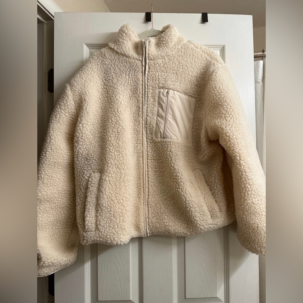 Beige Sherpa Jacket